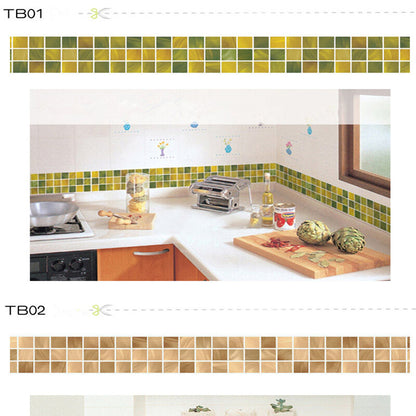 Self Adhesive Mosaic Backsplash Waterproof 3D Wall Sticker Kitchen Wall Stickers