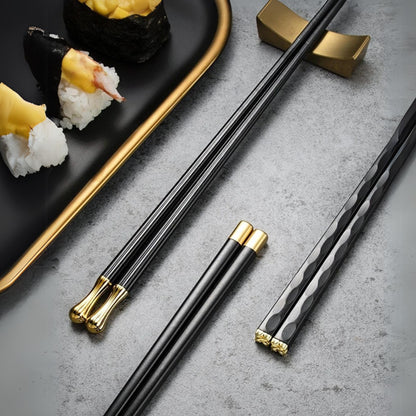 5 Pair Stainless Steel Chopsticks – Non-Slip Design, Stylish Kitchen Tools for Easy Gripping, Durable & Reusable Chop Sticks for Home or Dining!