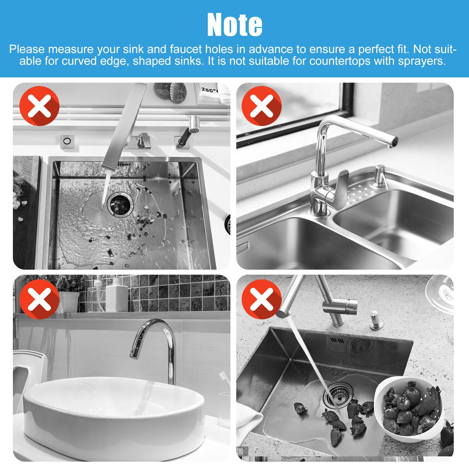 Kitchen Faucet Sink Splash Guard Silicone Drain Pad Water Catcher Tray Slip Mat