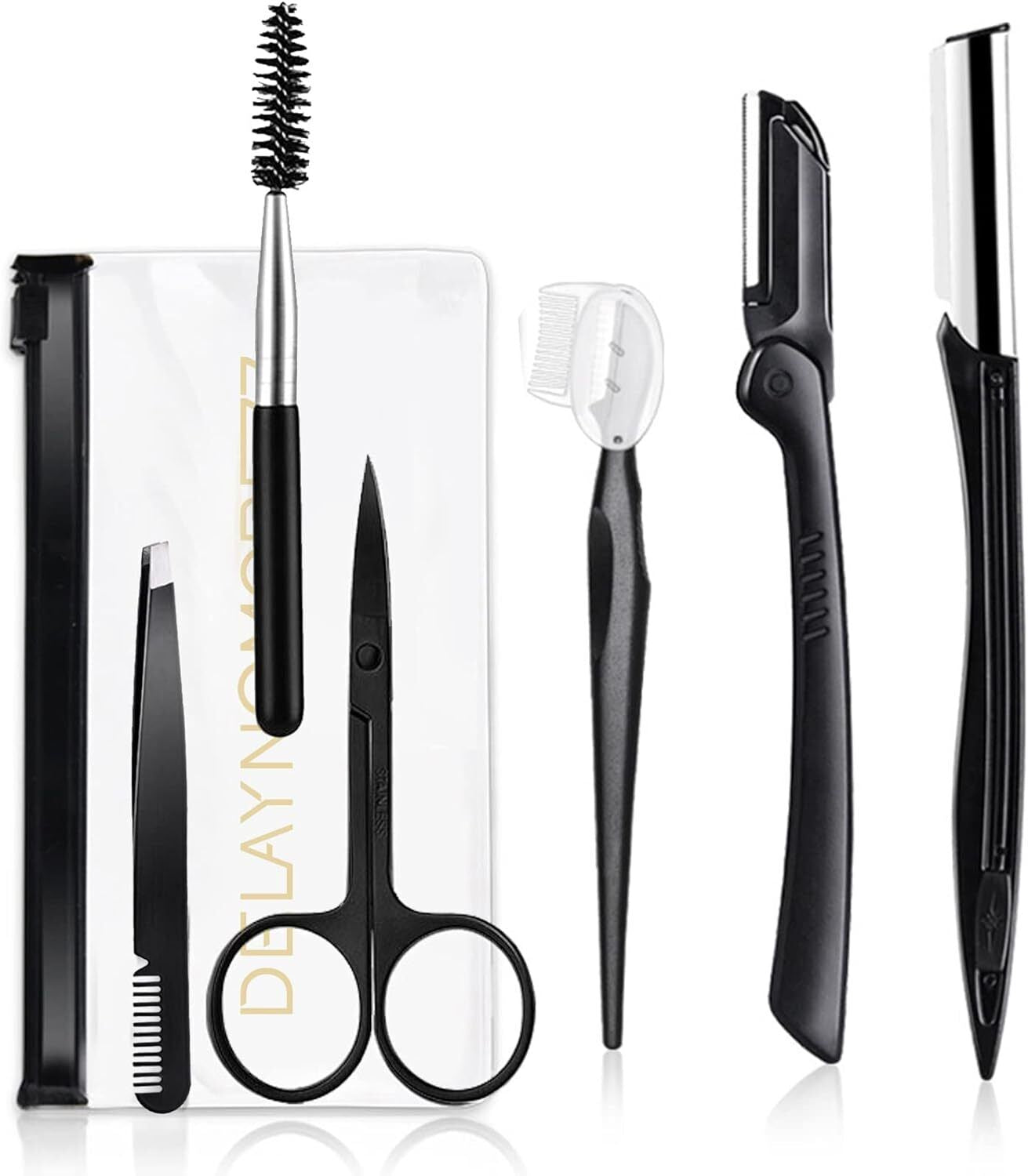 make up solutions EyebrowKit PrecisionTrimmer Tweezers Scissors BrowShaping GroomingTool MakeupEssentials BeautyMustHave