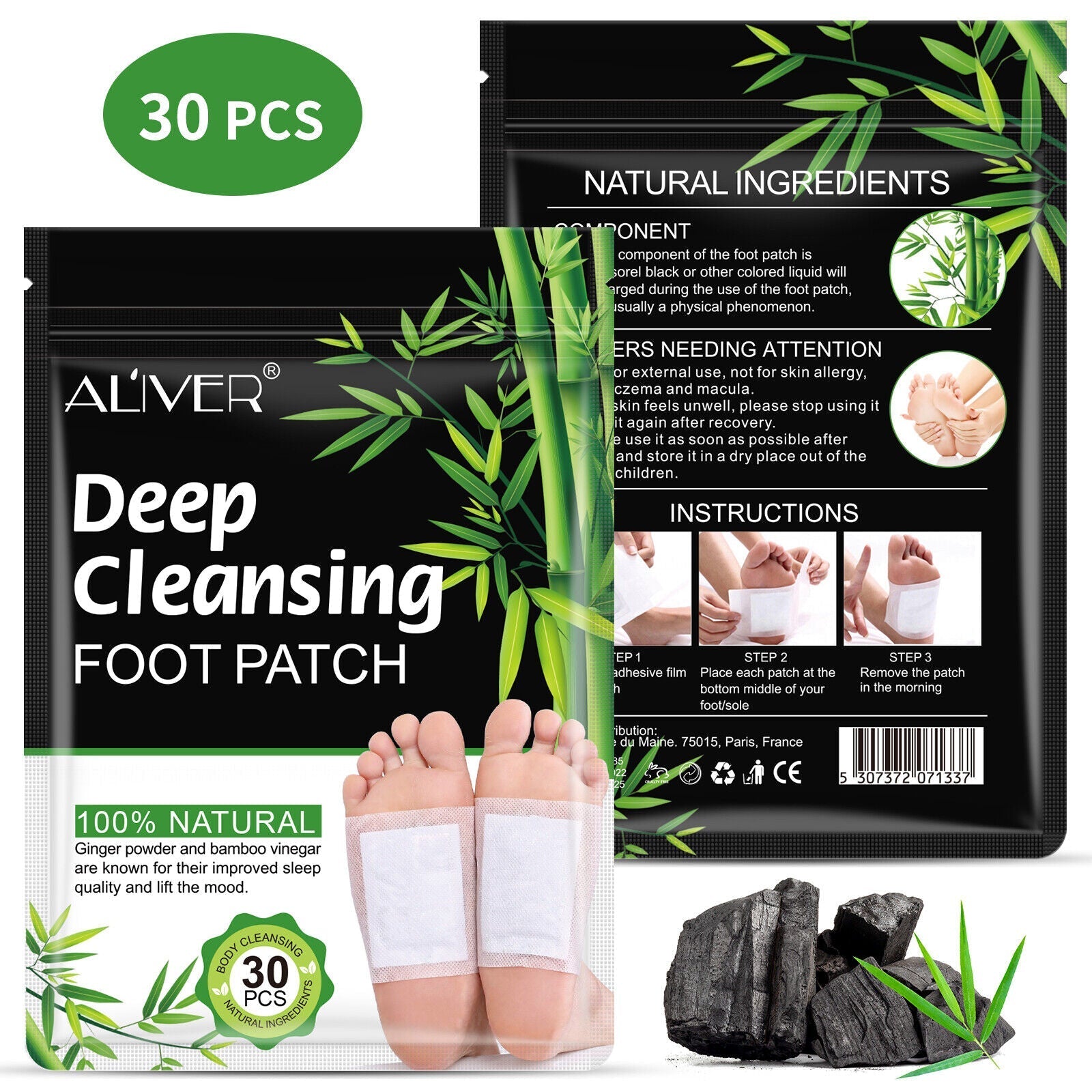 Foot Detox Patches 150Pcs – Deep Cleansing Herbal Pads for Toxin Removal, Organic Slimming, Better Sleep, Stress Relief & Relaxation