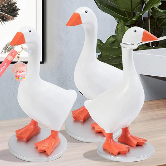 Magnetic Goose Key Holder Cute Home Decor Kawaii Room Office Table Desk Aestheti