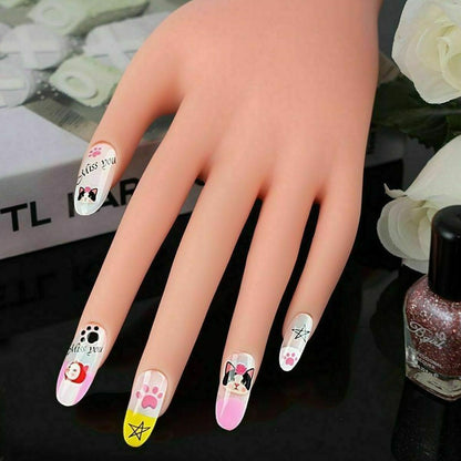 Nail Art Training Hand – Flexible & Movable Fake Hand for Manicure Practice, Perfect Nail Tech Tool for Acrylic, Gel & DIY Nail Designs!