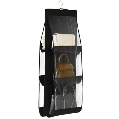 Bag Organizer Hanging Handbag Organizer Storage Artifact Bag Dust-proof Cover Wardrobe Pocket