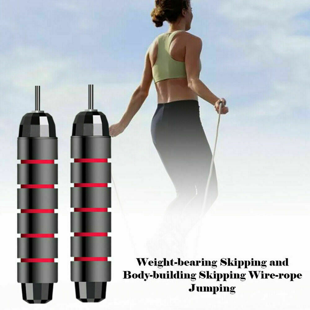 Jump Rope Gym Aerobic Exercise Boxing Skipping Adjustable Bearing Speed Fitness