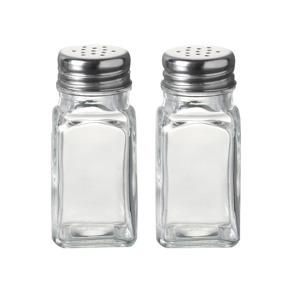 Glass Salt and Pepper Shaker 2 Shaker Set USA SELLER Restaurant Quality