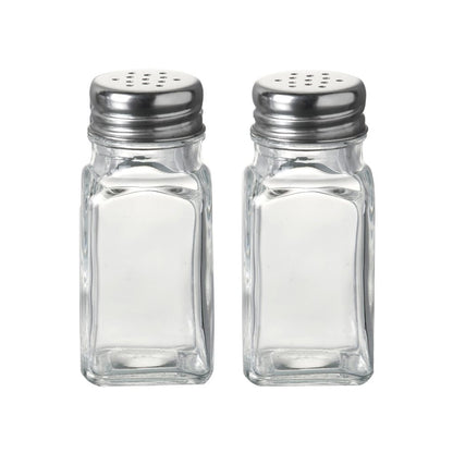 Glass Salt and Pepper Shaker 2 Shaker Set USA SELLER Restaurant Quality
