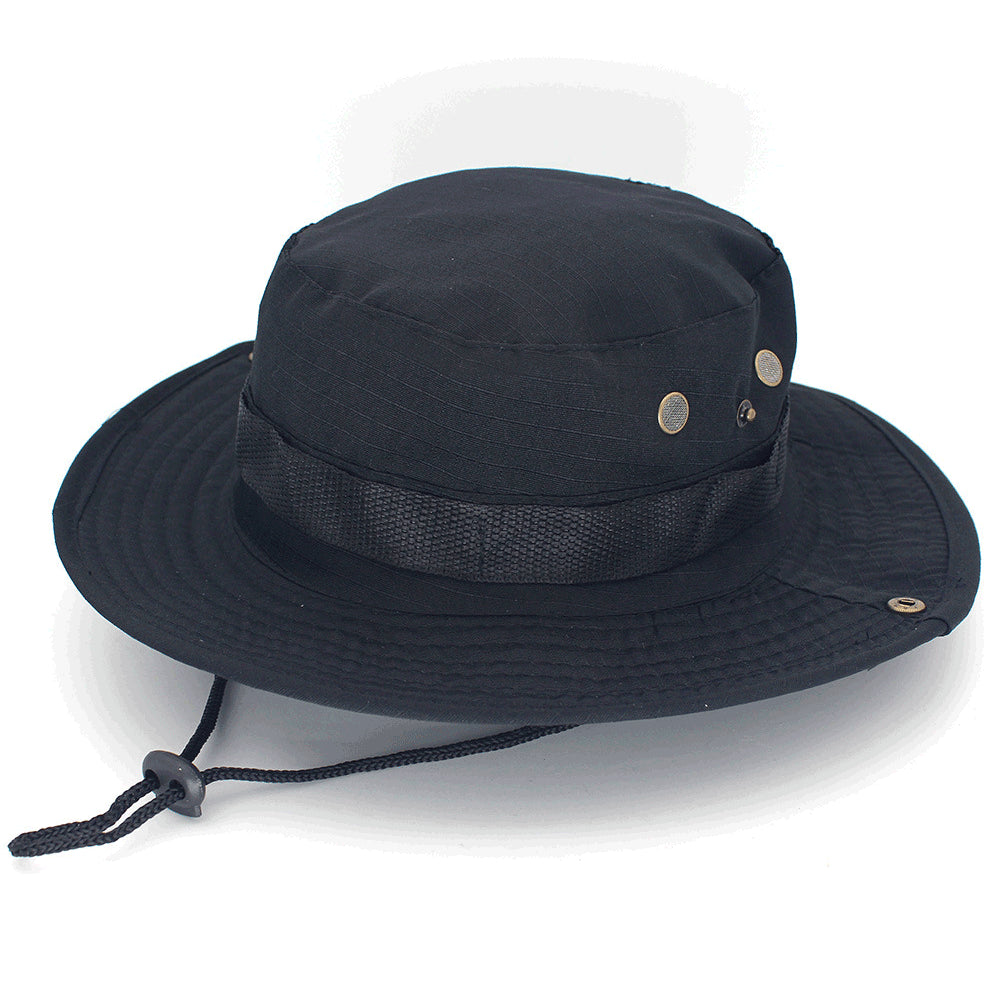 Boonie Bucket Hats Outdoor Fishing Hunting Wide Brim Mesh Camo Safari Sun Cap