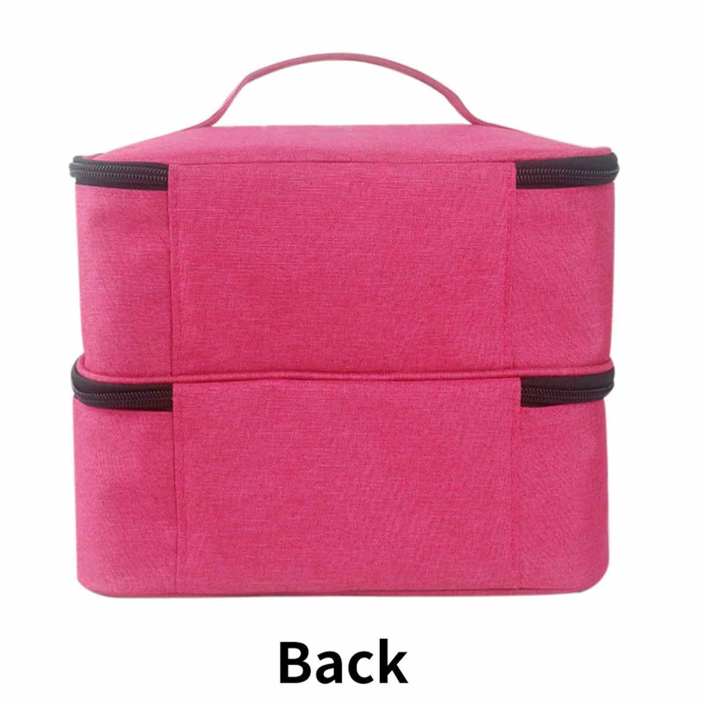 Adjustable Divider Nail Polish Carrying Case Bag Storage Organizer Pockets for Manicure Accessories