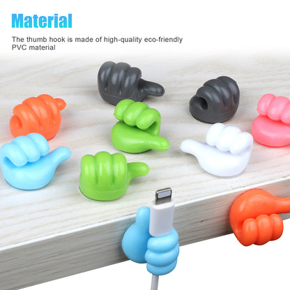 40X Thumb Shape Self Adhesive Hook Multifunctiona