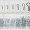 Cotter Pin Assortment Kit, 150 Piece Zinc Plated Steel Clips, Small Cotter Pins for Use on Hitch Pin Lock System, R Clips