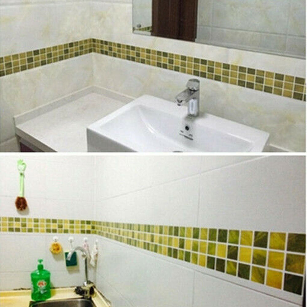Self Adhesive Mosaic Backsplash Waterproof 3D Wall Sticker Kitchen Wall Stickers