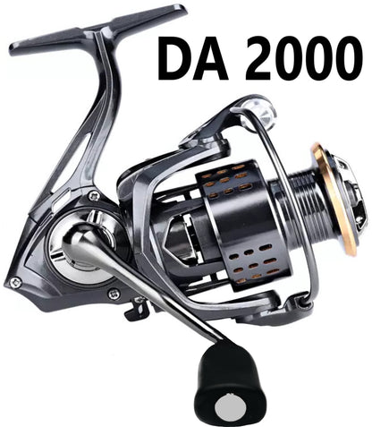 Precision Spinning Fishing Reel 5.2:1 Metal Spool Freshwater Saltwater Right/Left Hand | DEUKIO DA2000–DA7000 | Heavy Duty, High Drag, Smooth Casting