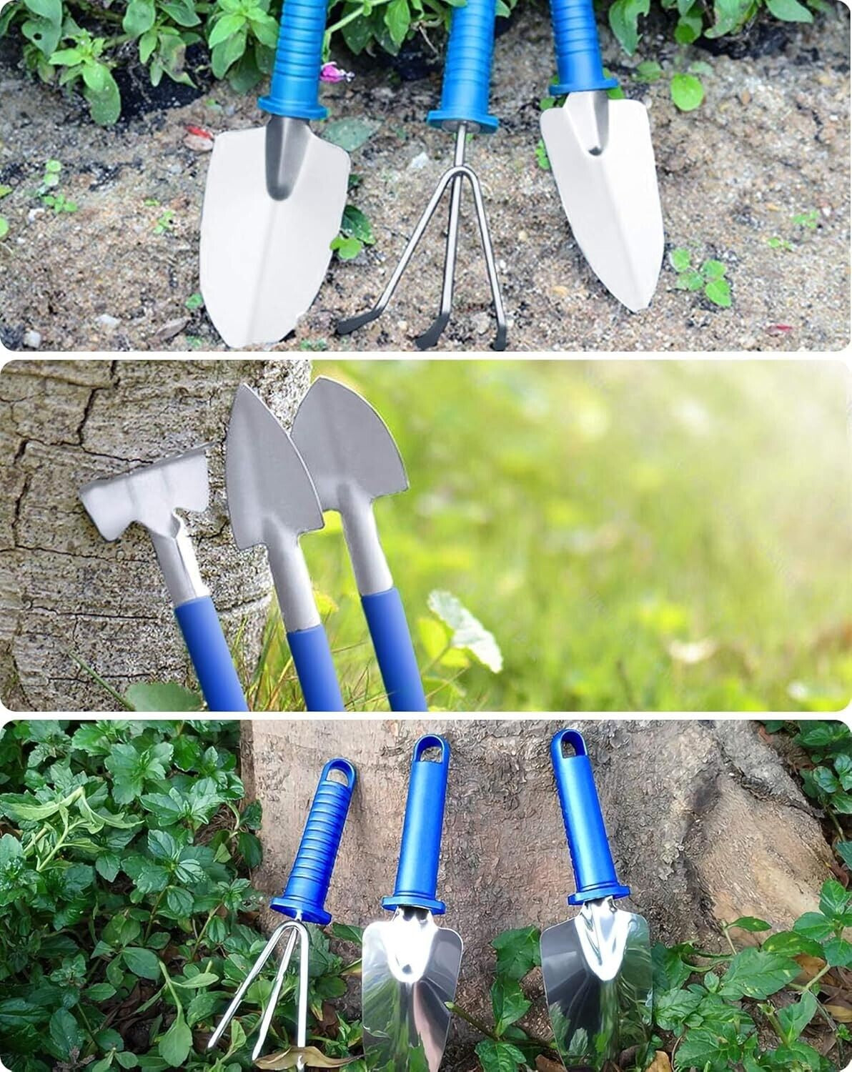 Gardening Tools Set of 10 - Complete Garden Tool Kit for Indoors & Outdoors
