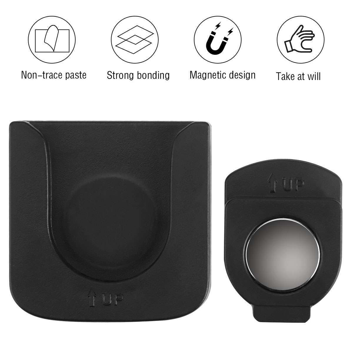 Magnetic Remote Control Holder – Wall Mount Organizer, Self-Adhesive, Space-Saving Storage for TV, AC, Fan Remotes – Easy Install, Strong ABS & Magnet