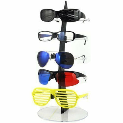 5 Layer Glasses Display Stand Acrylic Eyeglasses Rack Sunglasses Holder Storage