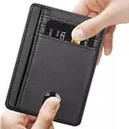 Men's RFID Blocking Leather Slim Wallet | Minimalist Design with 7 Card Slots, Coin Holder & Cash Pocket | Lightweight, Secure & Travel-Ready