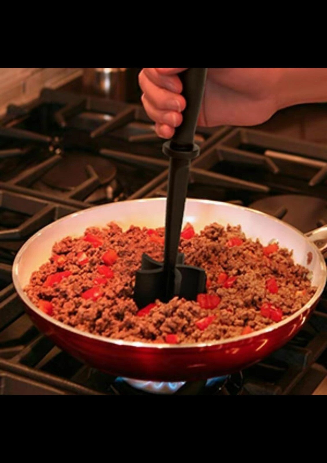 Meat Hamburger Chopper Heat Resistant Utensil Ground Beef Potato Masher Spatula