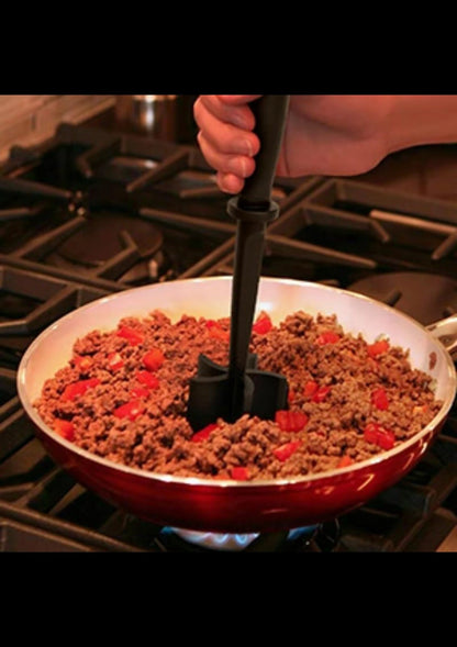 Meat Hamburger Chopper Heat Resistant Utensil Ground Beef Potato Masher Spatula