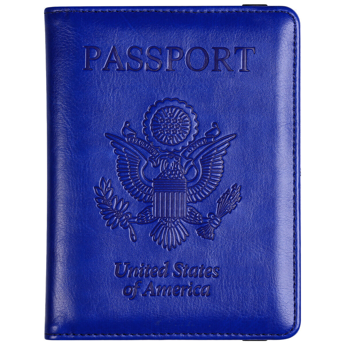 RFID Blocking Leather Passport Holder – Slim Wallet Cover with Card Slots for Men & Women | Airport Must-Have Organizer Travel Essentials