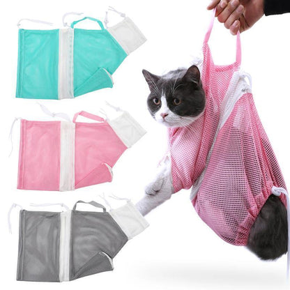 Pet Nail Cat Bathing Bag Puppy Cleaning Shower Bag Grooming Bag for Bathing Anti-Scratch