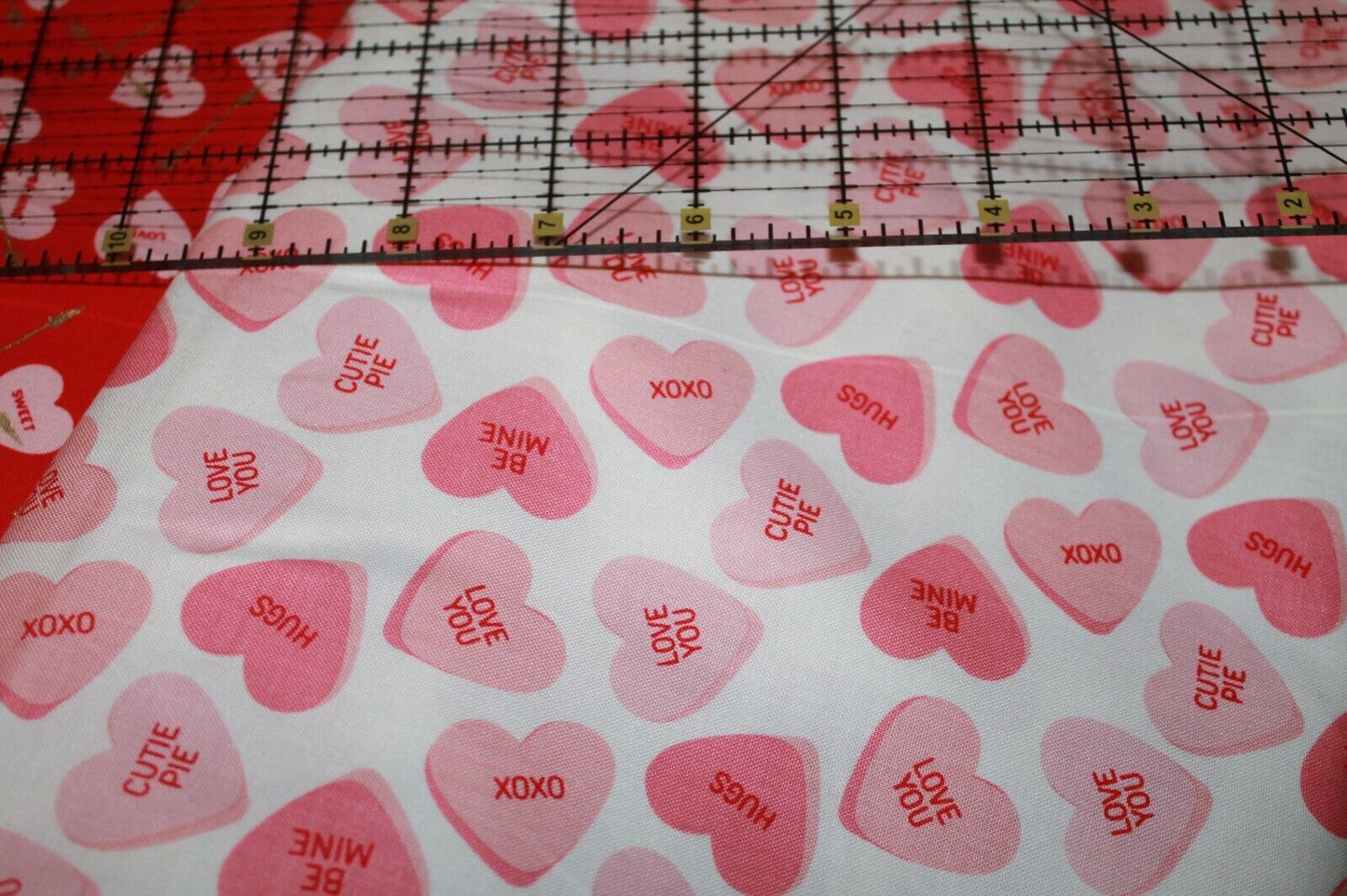 Sweetheart Valentine Quilt Fabric by My Mind’s Eye for Riley Blake - 43” Wide, 1-Yard Continuous Cuts, Perfect for Sewing, Crafts & DIY Projects