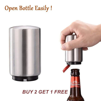 Magnetic Bottle Opener - Instantly Opens Beer & Soda, No Cap Bending, Portable & Easy to Use, Perfect for Bartenders, Kitchen Traditional Utensils