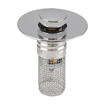 Effortless Drain Protection: Universal Bathroom Sink Stopper & Hair Catcher Strainer