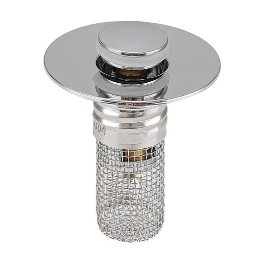 Effortless Drain Protection: Universal Bathroom Sink Stopper & Hair Catcher Strainer