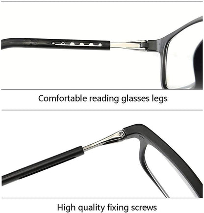 Hanging Folding Magnetic Reading Eyeglasses Glasses Front Click Connect Neck USA