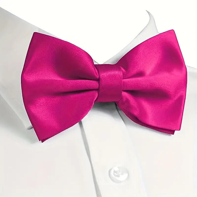 Mens Bow Tie Pre-Tied Fashion Novelty Adjustable Tuxedo Bowtie Wedding Necktie