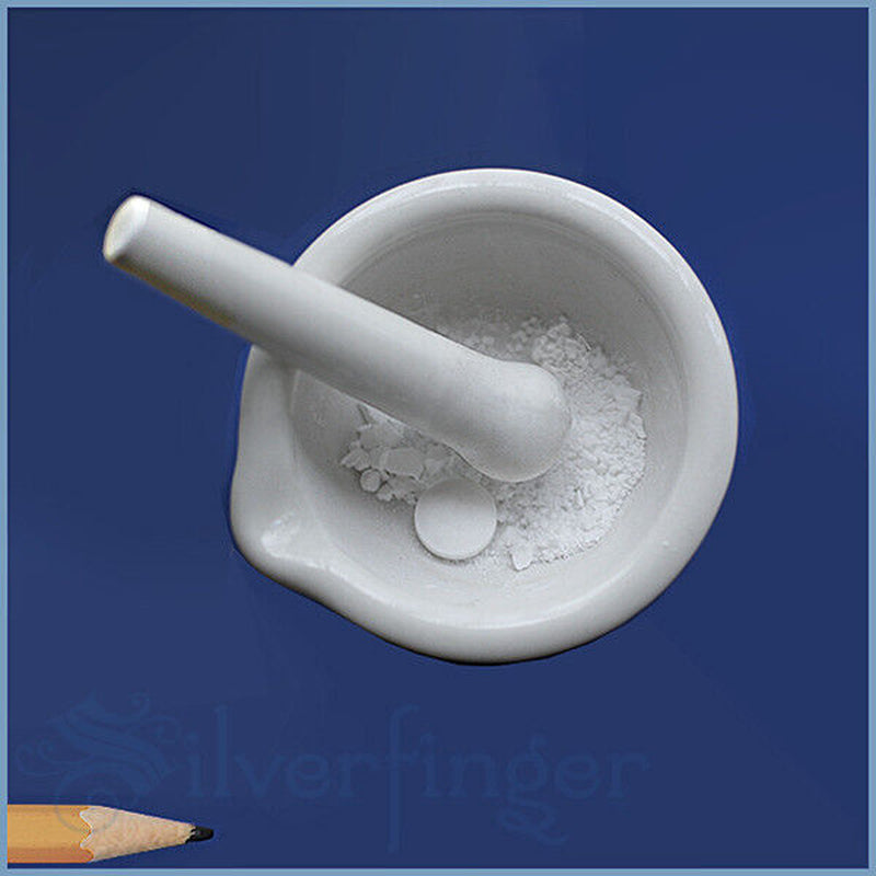 60 Mm Mini Porcelain Mortar and Pestle Mixing Grinding Bowl Set