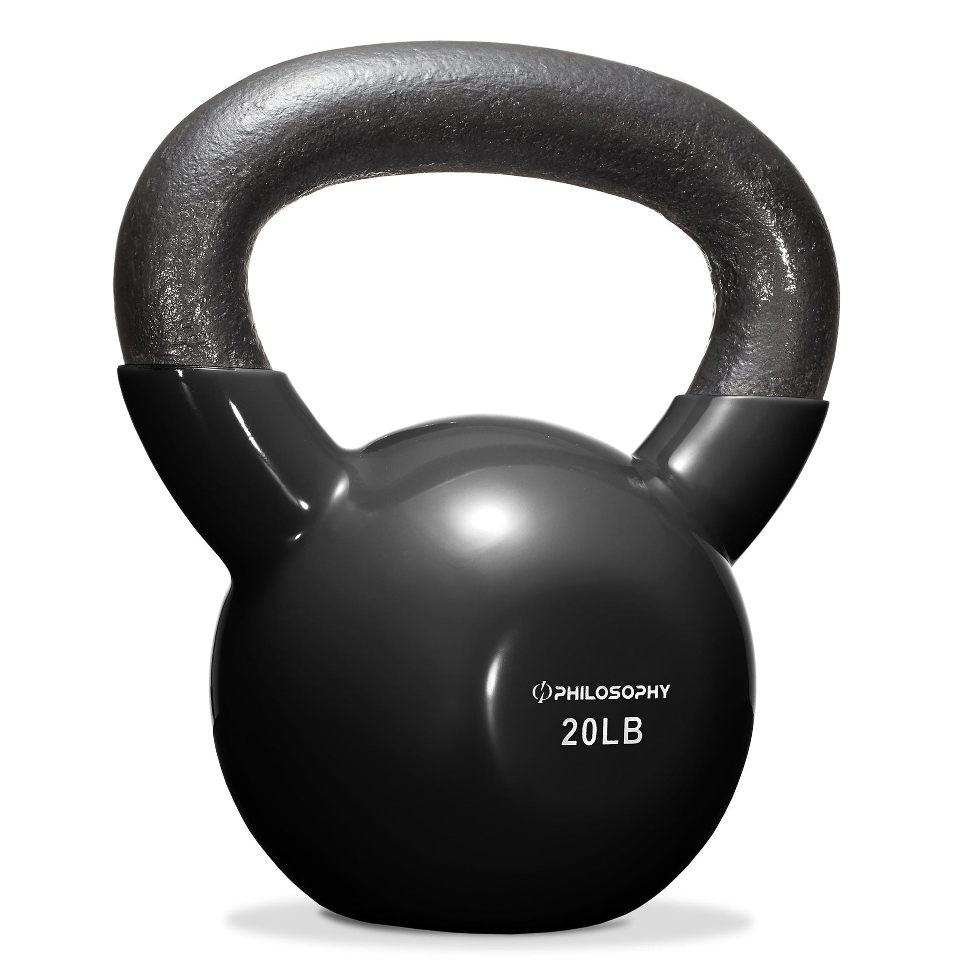 Vinyl Coated Cast Iron Kettlebell – 5lb to 50lb Weights for Strength Training, HIIT & Full-Body Workouts | TikTok Fitness Find Home Gym
