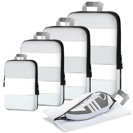 Compression Packing Cubes, 5-Piece Set Travel Organizer Boxes, Compressible Lugg