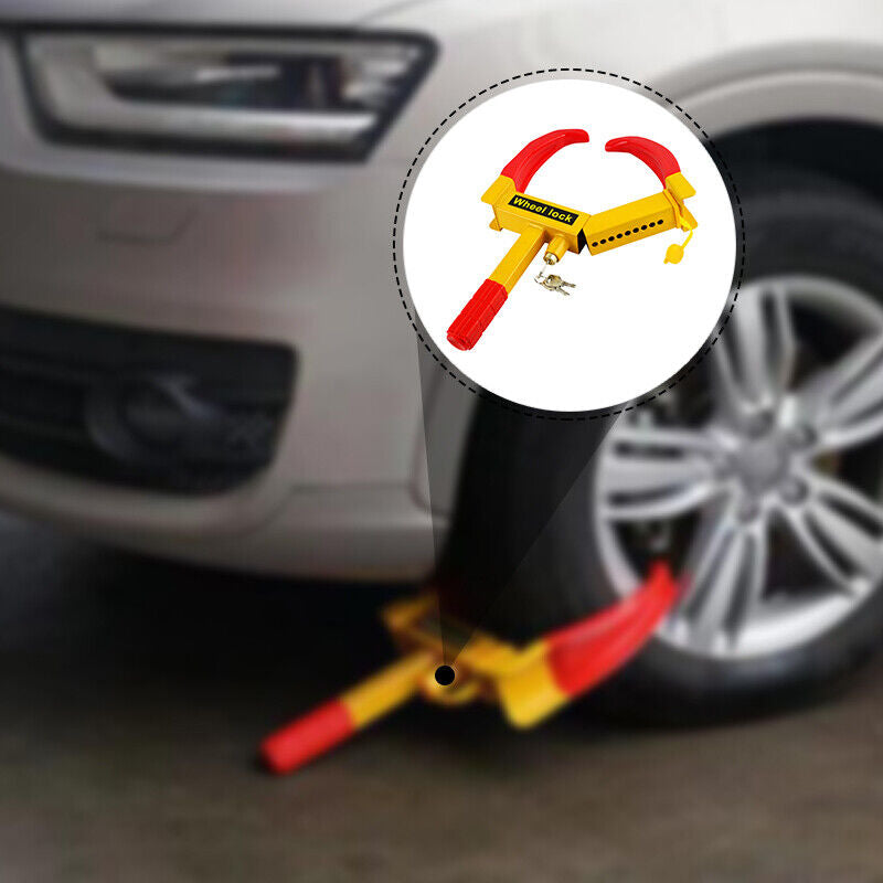 Anti Theft Wheel Lock Clamp Boot Tire Claw Trailer Auto Car Truck Towing Safety