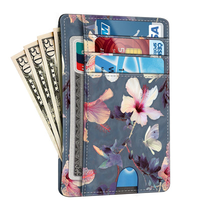 Mens RFID Blocking Leather Slim Wallet Money Credit Card Slots Coin Holder