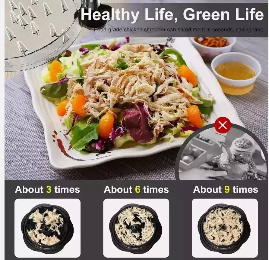 Large Chicken Shredder Tool Twist Meat Shredding Machine Handles Non-Slip No BPA