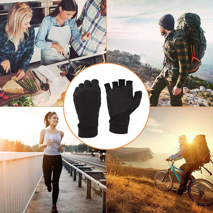 Copper Arthritis Compression Gloves Hand Wrist Brace Support Joint Pain Relief