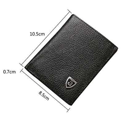 Men'S Leather Bifold ID Credit Card Holder Wallet Small Purse Billfold Thin