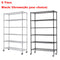 Wire Shelving Unit - Heavy-Duty Storage Shelves, Adjustable Metal Rack for Garage, Kitchen, Closet - 48"x18"x78", 500lb Capacity, Easy Assembly