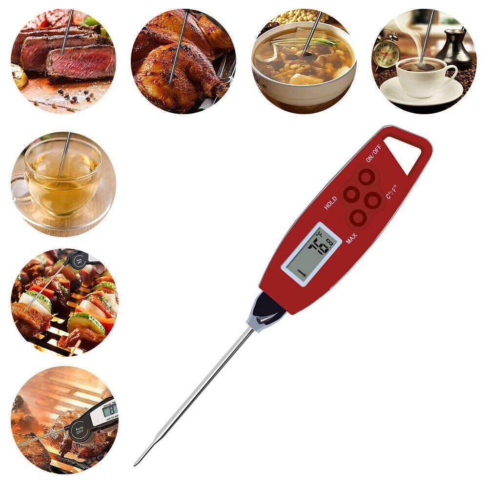 Electronic Digital Instant Read Meat BBQ Smoker Grill Kitchen Probe Thermometer