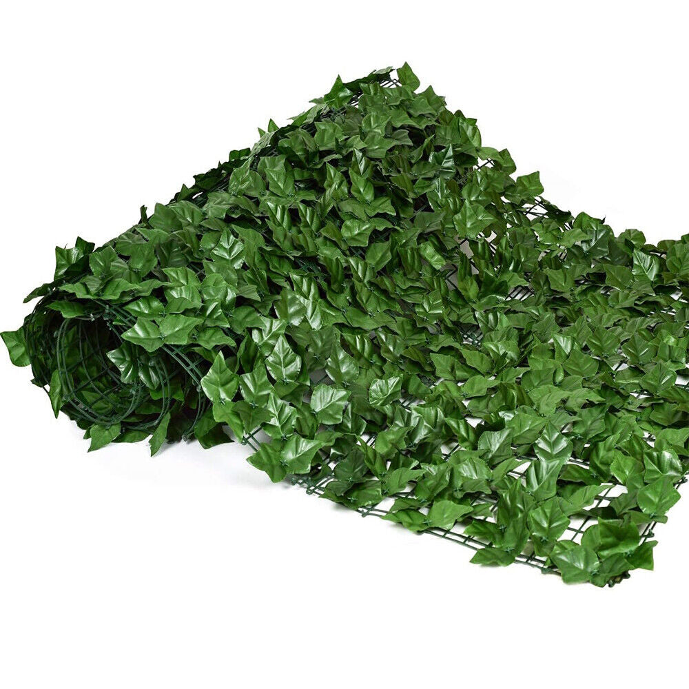 118"X39" Artificial Faux Ivy Leaf Hedge Fencing Privacy Fence Garden Decorate
