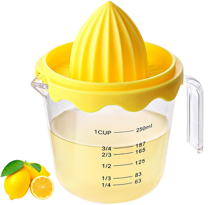 Lemon Squeezer Strain Measured Amounts Orange and Lime Juicer and Reamer