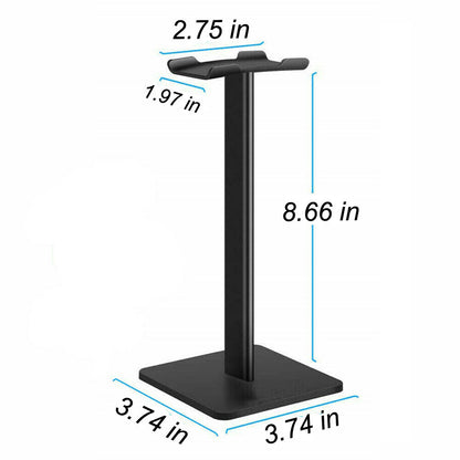 Headphone Stand Headset Holder Rack with Aluminium Supporting Bar Flexible ABS