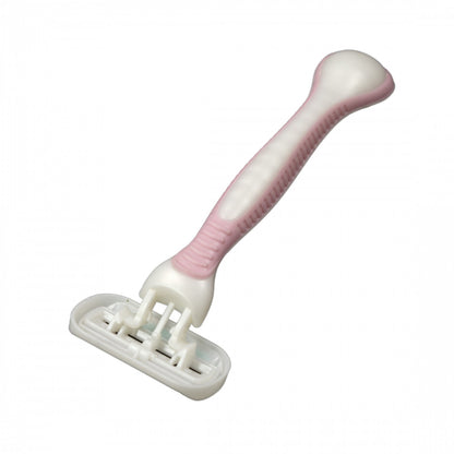 All Pure Womens 3 Blade Swivel Razor Pack 2 Pieces Lubricating Strip for Comfort