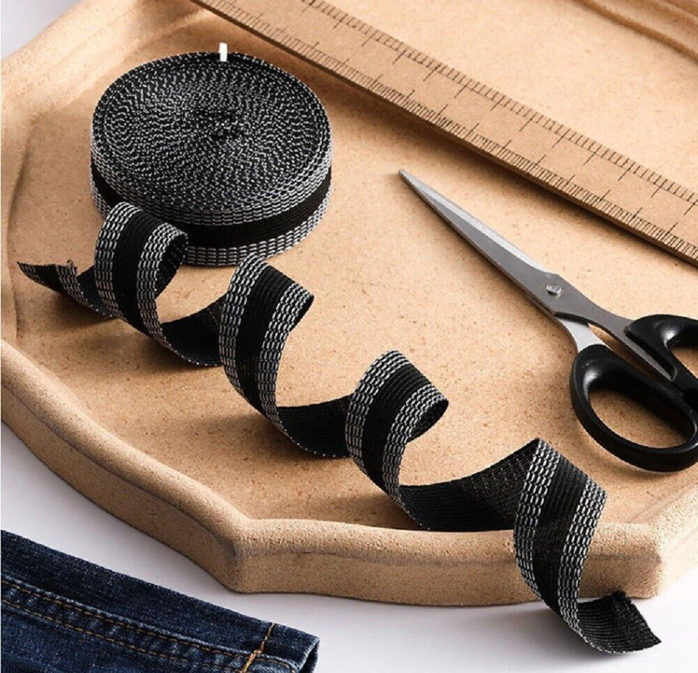 DIY 10M Iron-On Hemming Tape – No-Sew Clothing Repair Solution for Pants, Skirts, Dresses & Curtains – Self-Adhesive Fabric Fusing Tape for Easy Fixes