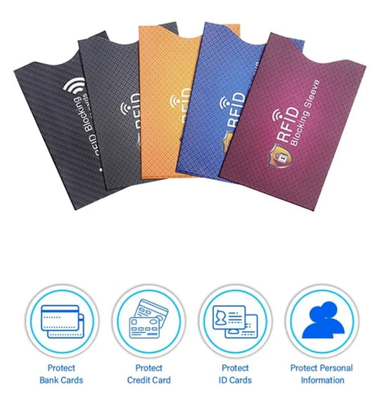 15 RFID Blocking Sleeves – Credit Card Protectors Theft-Resistan