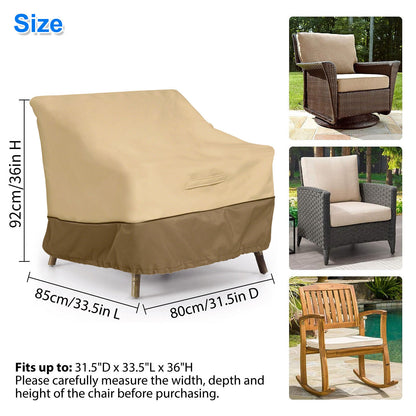 Waterproof Chair Cover Outdoor Patio Garden Yard Furniture Protector Covers 210D