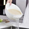 Multi Use Rice Washing Vegetable Fruit Strainer White Bowl Rice Washer