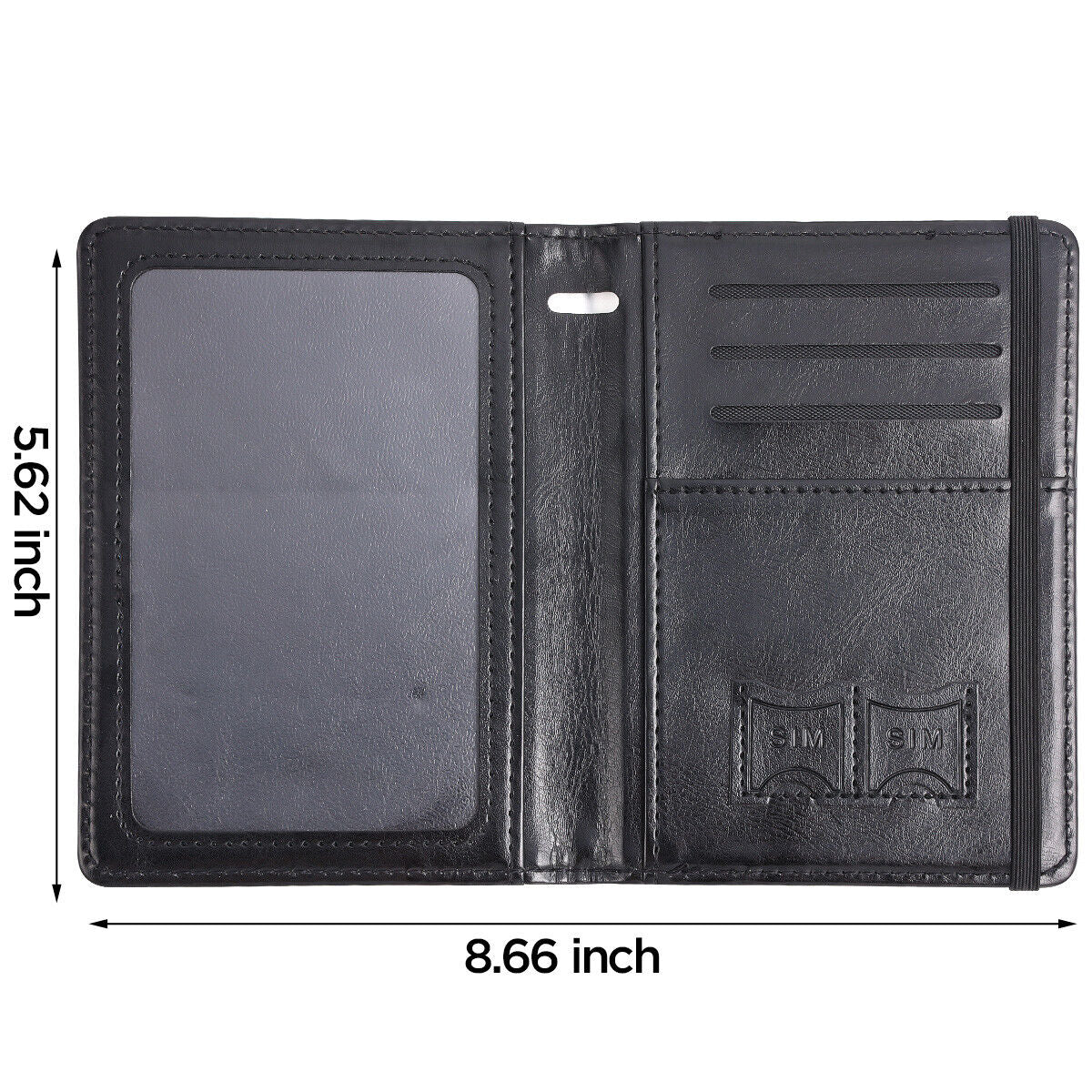 Slim Leather Travel Passport Wallet Holder RFID Blocking ID Card Case Cover US